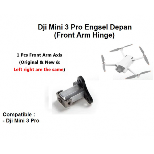 Dji Mini 3 Pro Front Arm Hinge - Dji Mini 3 Pro Engsel kaki depan